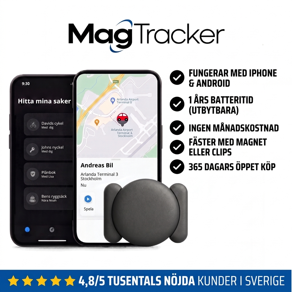MagTracker™ 2026 Med Uppgraderad Batteritid (1 år)
